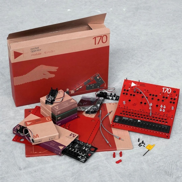 Teenage Engineering 10 0007 Pocket Operator Modular 170 | Analog Monofonik Synthesizer Kendin Yap Kiti